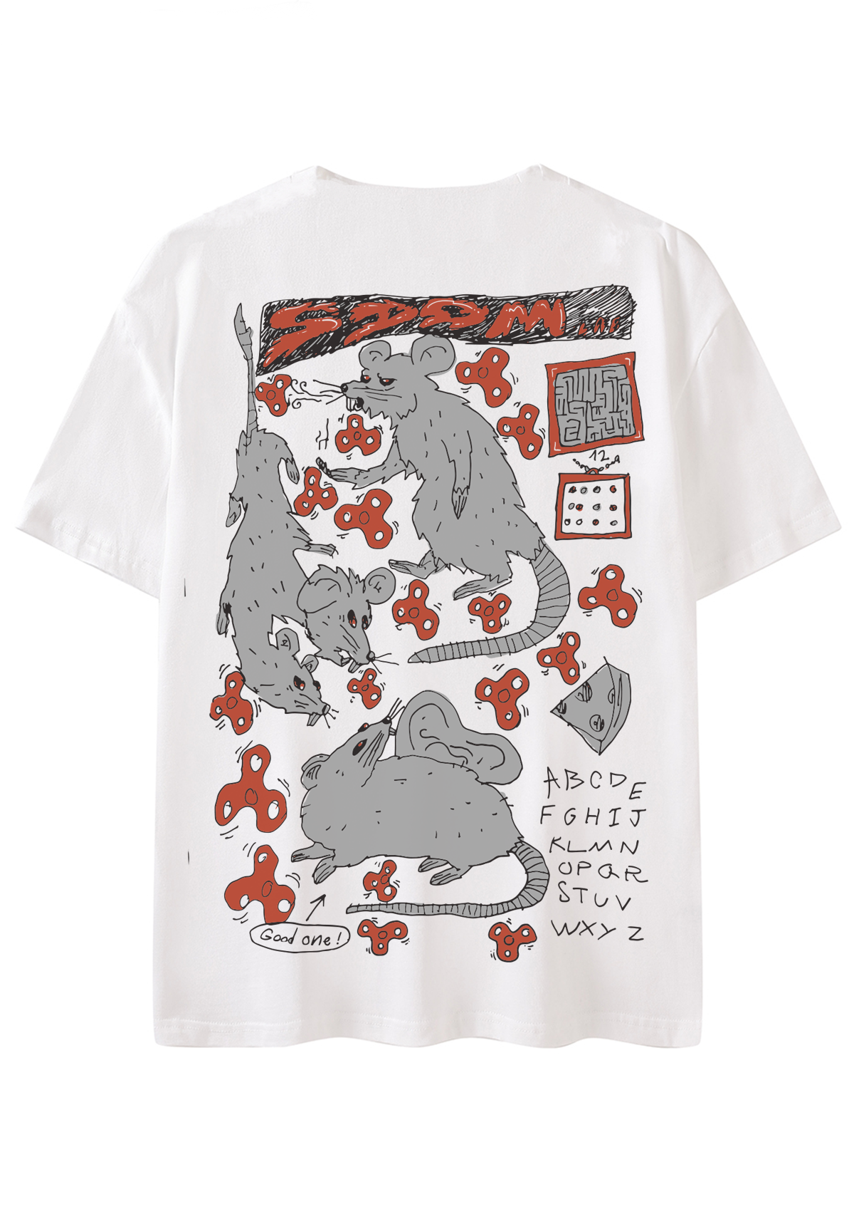 Mice Fight Oversize T-Shirt main image 0
