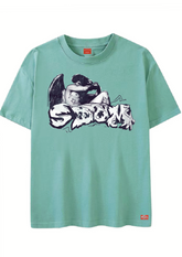 Fallen Angel Tee- Turquoise Washed