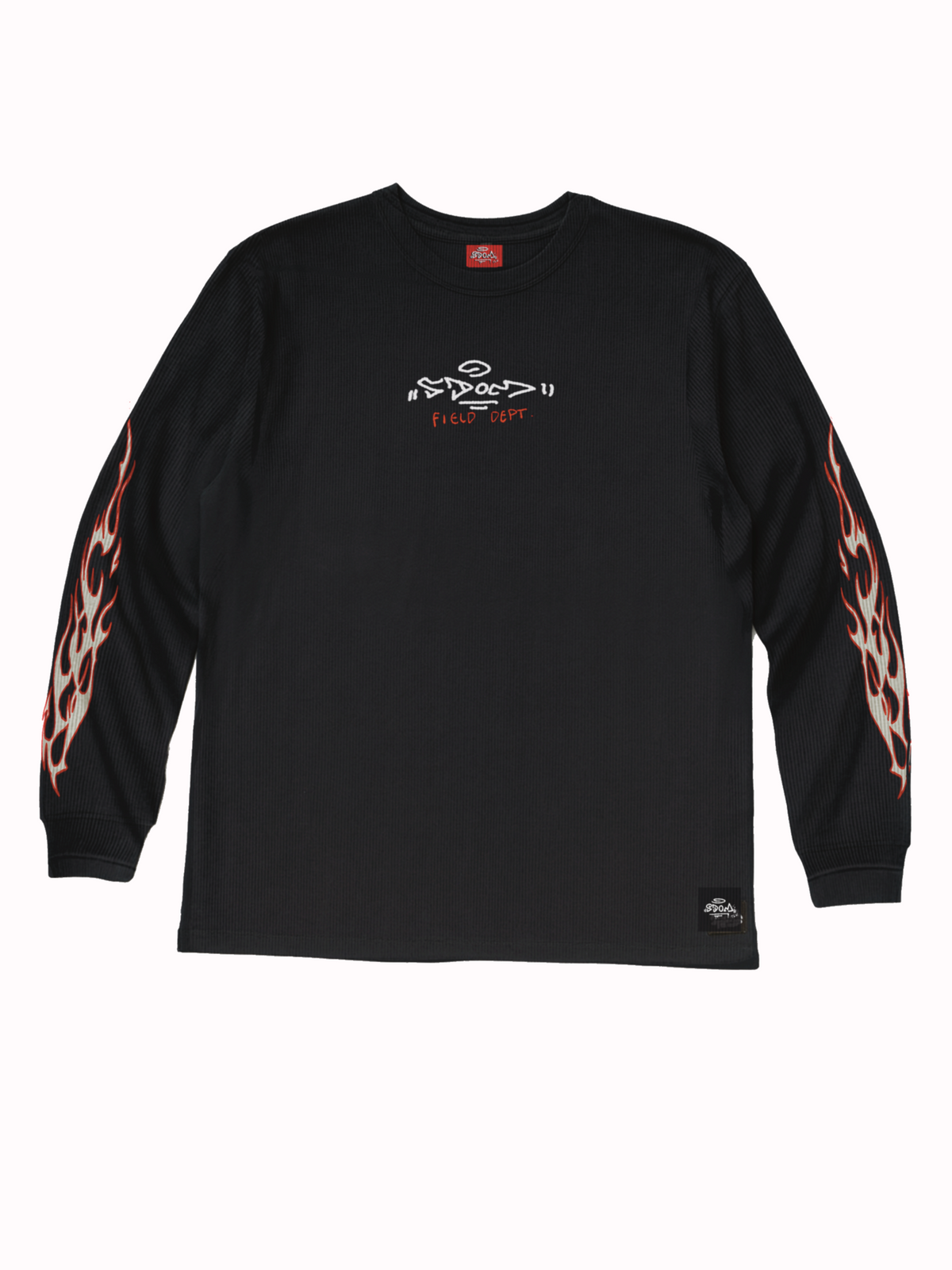 LINES WAFFLE LONG SLEEVE SHIRT