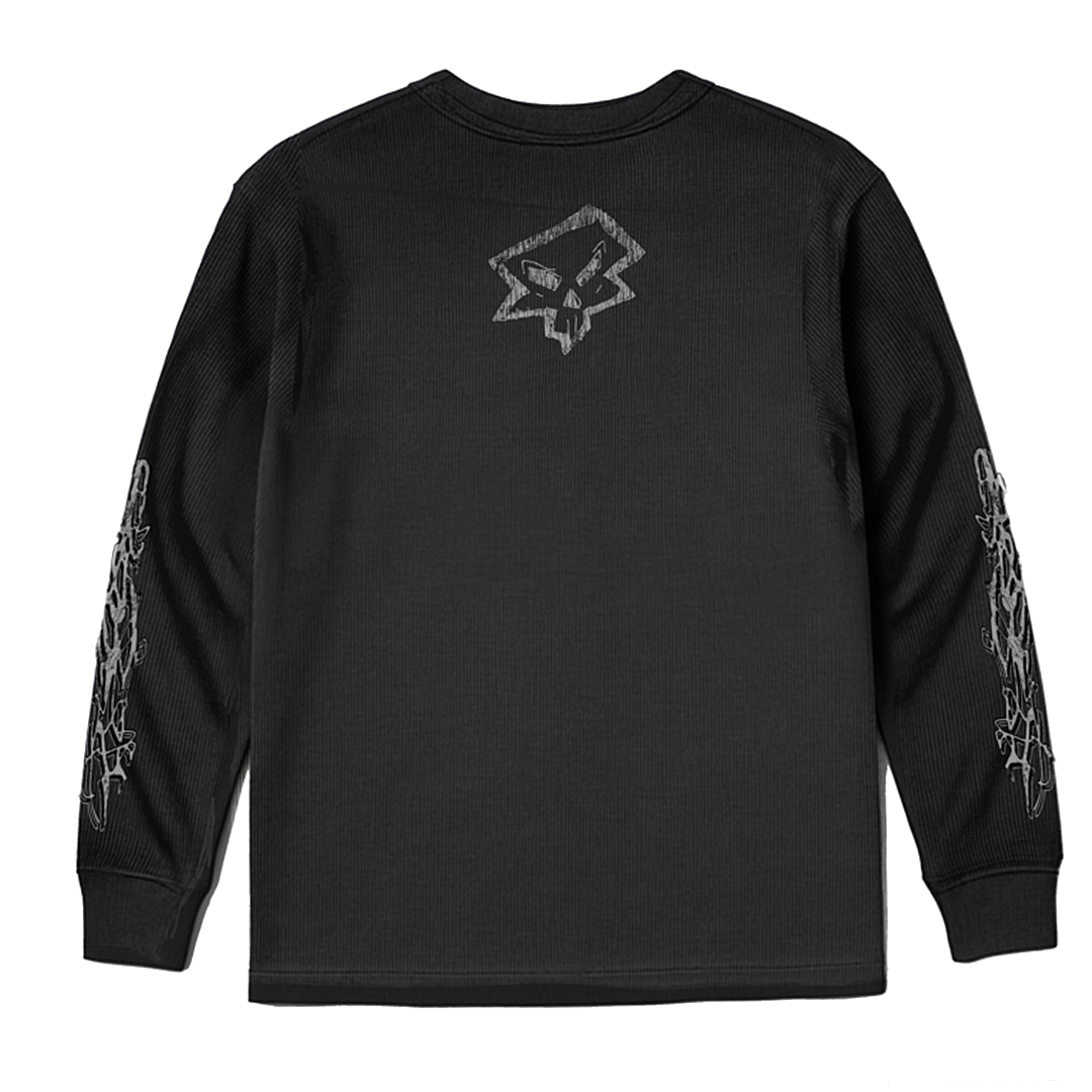 LINES WAFFLE LONG SLEEVE SHIRT