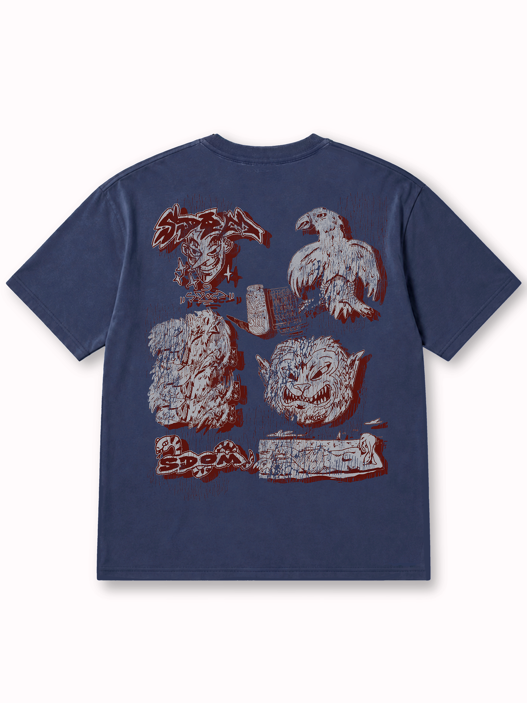Sketches Blue Tee