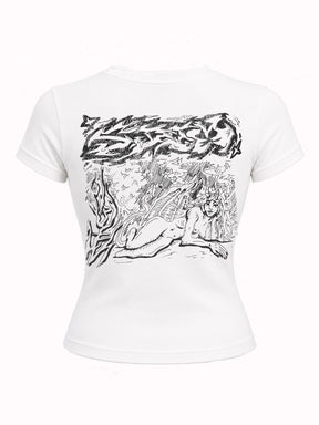 Lines Baby Tee
